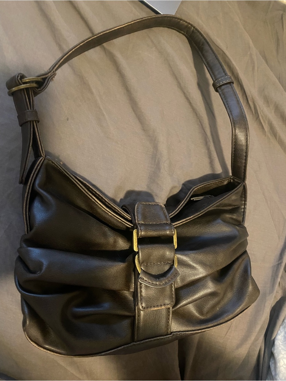 Brown Leather Shoulder Bag